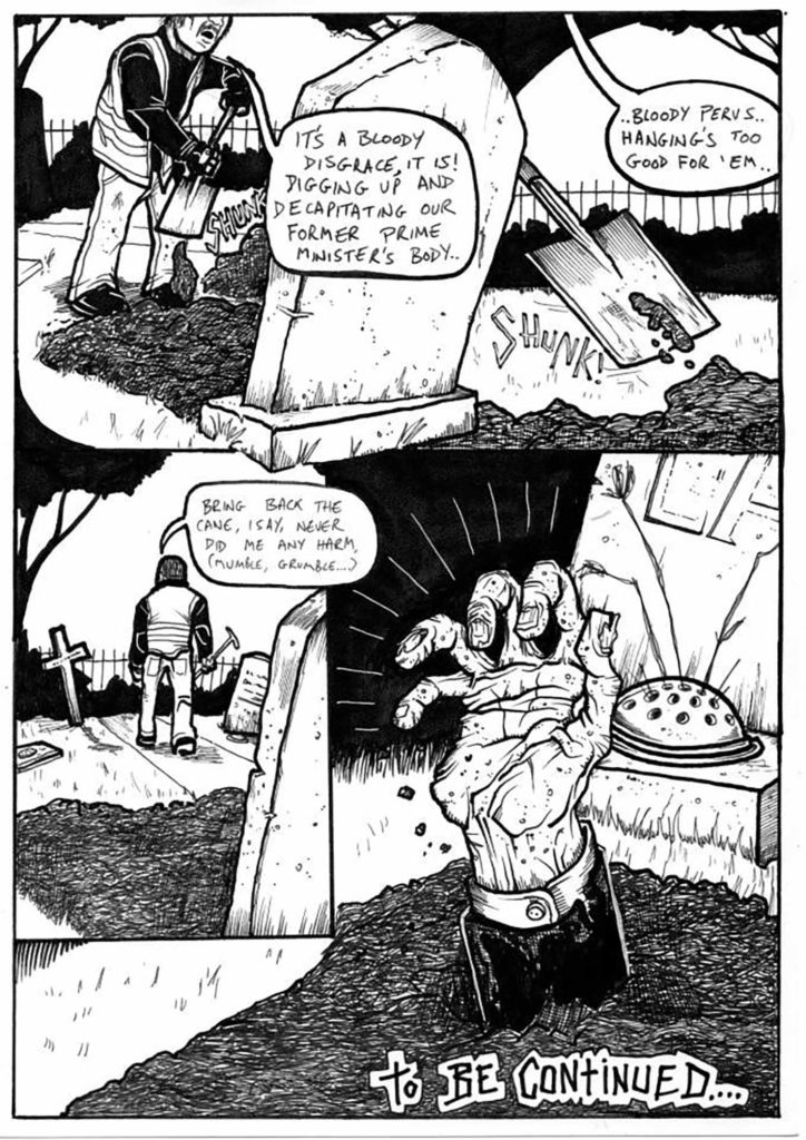 The Head of Maggie Must Die by The Brown Lazer - SHSO Leeds - Comics - Something Happened Somewhere Once