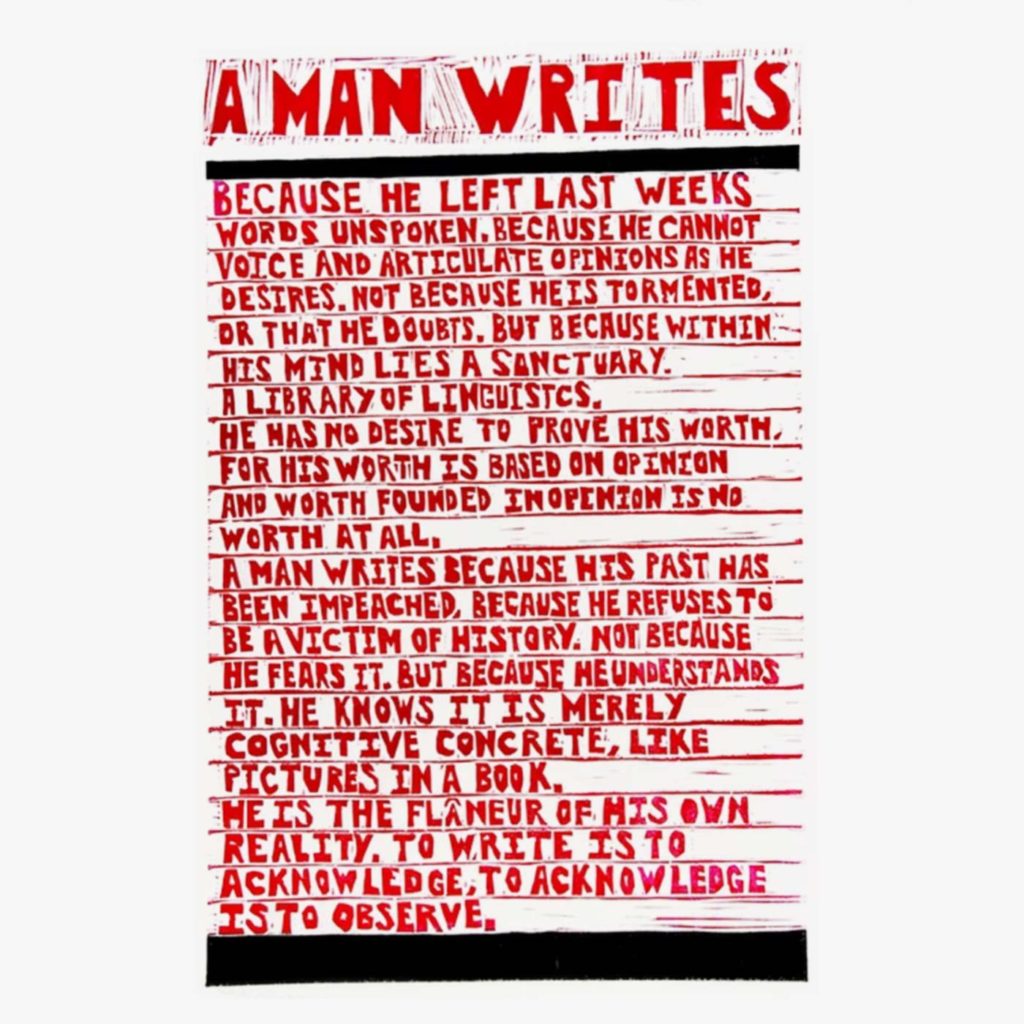 A Man Writes by Sebastian Edmond - SHSO Leeds