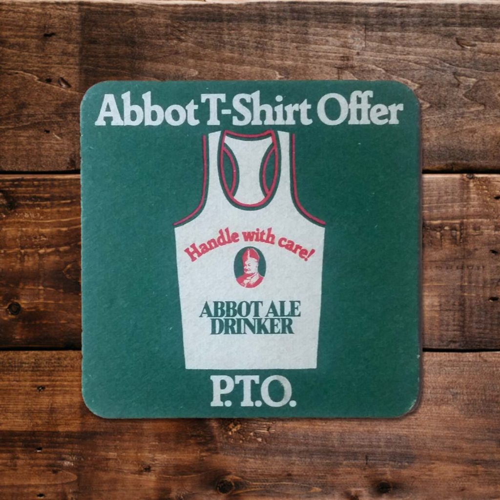 Vintage Beermats - Abbot Ales - SHSO - Something Happened Somewhere Once